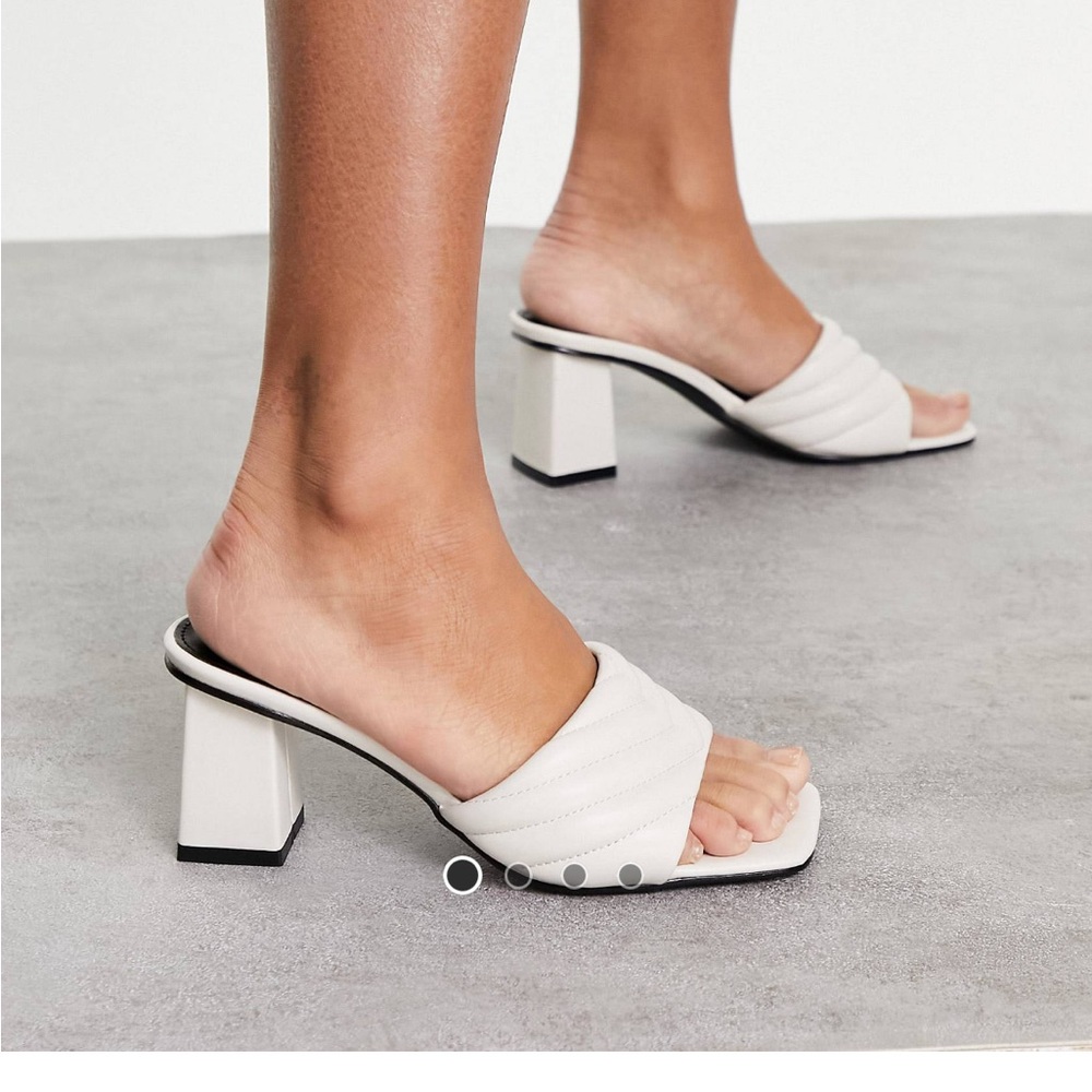 White heels, never worn
